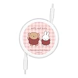 グルマンディーズ ミッフィー PD60W 対応 USB2.0 リール式 Type-C ケーブル ミッフィー＆ボリス MF-501C