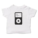 【キッズ】半袖Tシャツ「Cassette and iPod」　(親子おそろい服・オーガニックパパ別注)2T
