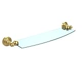 Allied Brass WP-33/18-VB 18' x 5' Glass Shelf Satin Chrome [並行輸入品]