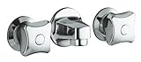KOHLER K-8046-2A-CP Triton Shelf-Back Commercial Bathroom Sink Faucet with Grid Drain and Standard H