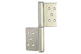 PLUS ステンレス KJ面付旗丁番(ST芯) HL　3×153(右) (K-33A-153 R HL)