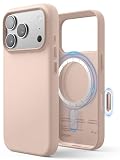 【elago】 iPhone 17 Pro 対応 ケース MagSafe 対応 合成 皮 革 耐衝撃 スマホケース マグセーフ 頑丈 スマホカバー [ iPhone17Pro アイフォン17Pro 対応 ] MAGNETIC LEATHER CASE ラブリーピンク