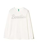 (ユナイテッドカラーズオブベネトン) UNITED COLORS OF BENETTON KIDSキラキラベネトンロゴTシャツ・カットソー オフホワイト 2Y (90cm相当)