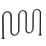 スチールpark-itバイクラック – Fits 7 Bikes – サーフェスマウント – ブラック