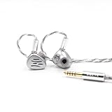 BQEYZ ウェザーシリーズ Windウィンド風 コイル式 骨伝導 10mm ダイナミックドライバー ハイブリッド インイヤーモニター 有線イヤホン カナル型 IEM HiFi 中華イヤフォン CNC (WIND Silver 4.4mm)