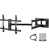 FORGING MOUNT超長アーム テレビ壁掛け金具 42-80型LCD/LED対応 壁掛けテレビ金具 109cmロングアーム 耐荷重50kg フルモーション式 前後＆左右&上下多角度調節 VESA600x400mm 水平器/ケーブルタイ/壁プレートテンプレート/HDMIケーブル付き