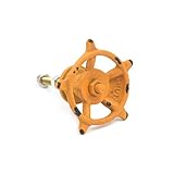 (ライチ) Lychee アンティーク金物取っ手 取手 ヨーロッパ風 船のアンカー形 錨 エイジング加工 古み加工 ハンドル つまみ ドアノブ 引き出し キャビネット 食器棚 3色(イエロー)