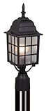Vaxcel Vaxcel OP36765TB Vista 6" Outdoor Post Light, Textured Black by Vaxcel [並行輸入品]