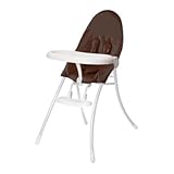 Bloom Nano Urban Highchair - White Frame & Henna Brown Seat by bloom