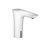 Hansgrohe 15171401 PuraVida電子蛇口withプリセット温度制御、ホワイト/クローム