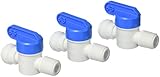 John Guest PPSV010822W Male Valve, 1/4 OD x 1/4 NPTF (Pack of 10) by John Guest