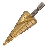 三共コーポレーション H&H スパイラル式チタンコーティングステップドリル ハイス鋼材 12段 5-27mm STP-10