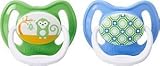 Dr Browns Natural Flow Pacifiers PreVent Unique Stage 3, +12 Months (Assorted Boy Colors) by Dr. Bro