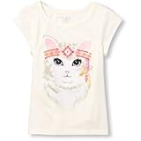 ザ・チルドレンズプレイス THE CHILDREN'S PLACE/ ショートスリットスリーブインベリッシュグラフィックトップ スノー トップス半袖Tシャツ 5～6歳【並行輸入】