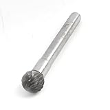 uxcell　回転ヤスリ　ロータリーヤスリ　ボールティップ　硬質合金　ボックス　6mmストレートシャンク　10mmカットダイヤ