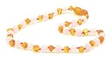 Amber Teething Necklace for Baby - Unisex - Amber Jewelry - Hand-Made from Certified Genuine Baltic 