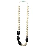 Mama & Little Silicone Teething Nursing Necklace for Mom Rachel, Black [並行輸入品]