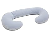 Motherhood Cover for the Sleepy-C Premium Version Maternity Support and Side Sleeper Pillow (Blue Cl