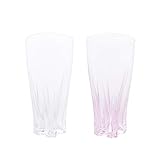 ヒャクパーセント(100%) ビールグラス 紅白 380cc SAKURASAKU Glass 【さくらさくグラス】 SG-01PP 2個セット