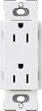Lutron CAR-15-WH Claro 15-Amp Receptacle, White [並行輸入品]