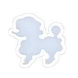 Nina シリコンモールド 【 プードル 幅42mm】ソフト レジン 樹脂 アクセサリーパーツ シルエット