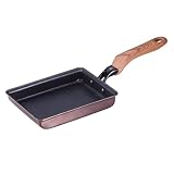 日本製 玉子焼器 軽量 IH対応 ガス火対応 こびりつきにくい PFOAフリー PFOSフリーフッ素コート 卵焼き だし巻き 木目調ハンドル パンテック加工 和楽亭 絢 竹原製缶