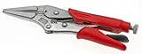 Powerbuilt 646541 9-Inch Long Nose Locking Pliers with Double Injection Handle [並行輸入品]