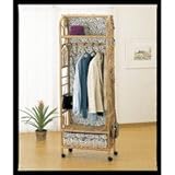 今枝商店 上棚付スリムハンガーラック 幅60cmタイプ W-669