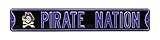 NCAA Pirate Nation East Carolinaロゴストリートsignstreetサイン、チームカラー、36 " x 6 "