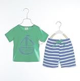 ベビーボーイズ夏の服セットボートアンカー魚ストライプコットンベビーボーイズ服セットTシャツパンツ2PCSベビーセットベビー服
