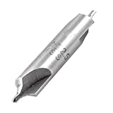 uxcell センタードリル　2.5mm x 10mm x 53mm　ダブルエンド　HSS Bタイプ　グレー