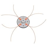 ナイロンカッタースプール 刈払機 ナイロンコード 芝刈り機 替え刃 アクセサリー 草刈機 芝生 はさみ ガーデン 中庭 草刈用 柔軟性/耐久性抜群 滑り止めグリップ 実用的 便利 グレー Matefi