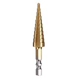 Sndy 3-13mm ステップドリル HSS ストレートフルートパゴダドリル六角シャンク - 3-13mm