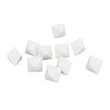 20個 8面ダイスセット プラスチック製 ホワイト 2.8x2.8x2.8cm ペンやステッカー 自由に書いて使える テーブルゲームや数学ゲーム 教育活動に最適