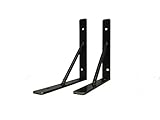 SQUARE ORIGINAL 棚受け金具 アイアン ブラケット 2本1セット(S) 180mm×180mm