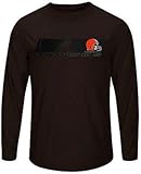 Cleveland Brownsメンズ長袖合成Stormシャツブラウンビッグ＆トールサイズ 5X