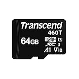 トランセンドジャパン Transcend 業務用/産業用 組込向け マイクロSDカード 64GB UHS-I U1/V10 A1 3D NAND BiCS5採用 高耐久 3年保証 TS64GUSD460T 黒