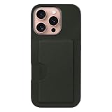 LOOF SKIN SLIM-SLOT レザー カード収納 スマホケース for iPhone 16 Pro 用 ケース カバー 背面 ストラップホール カードポケット シンプル 耐衝撃 薄型 軽量 leather [エバーグリーン]