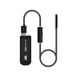 Alioay WiFiエンドスコープカメラ 5.5MM 極細レンズ 130万画素 HD720P OTG対応 Android ios pc対応 wifi接続 IP67防水 LED搭載 暗視対応 1Mケーブル