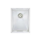 Blanco 516208 Precision Vertical Orientation 16-Inch Medium Bowl Undermount Sink, Stainless Steel [並
