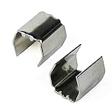 ツメ金具 ツメツキカナグ 7mm TA68 7mmx10mm 高さ9mm 鉄 ニッケル鍍金 シルバー 25個入り