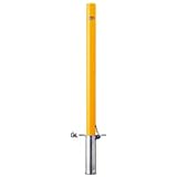 サンポール:サンバリカ―(ピラー)スチール製φ60.5 差込式フタ付・フックなし 白色 FPA-7SF-F00(W)