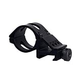 FOCUHUNTER リングオフ 側45度レール マウント 懐中電灯フラッシュライト取付用戦術ブラケット 20mmピカティニー/ウィーバーレールレール対応オフセット (30mm Diameter)
