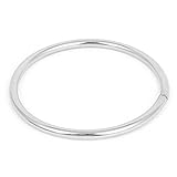 uxcell リング　ストラップ　シルバートーン　100x6mm 304ステンレス製 Oリング