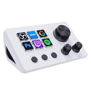 TreasLin ストリームドック ストリームコントローラーデッキ N3 12マクロキー OBS Twitch YouTube対応 PC/Mac ホワイト