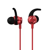 エレコム タイプC イヤホン 有線 dac内蔵 音量調整 カナル型 サイズが選べるイヤーアーム付き [ iPhone 16e / 16シリーズ 対応 ] レッド EHP-DF12CMRD