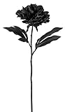 asca 造花 ピオニー 全長43cm ブラック A-39606-100