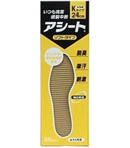 Amazon.co.jp: アシート Kタイプ 23cm 25足 中敷 使い捨てタイプ 