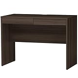 SINAPP 木製デスクpcデスク オフィス スリム 引き出し 配線穴 SIK3749 ダークブラウン, 幅100cm