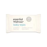 本質的な赤ちゃんは、無香料80あたりのパックをワイプ (Waitrose) (x 6) - Essential Baby Wipes Fragrance Free Waitrose 80 per pa